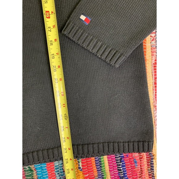 Tommy Hilfiger Men Casual Outdoor Long Sleeve Cotton Sweater Size Large Black - Picture 6 of 7